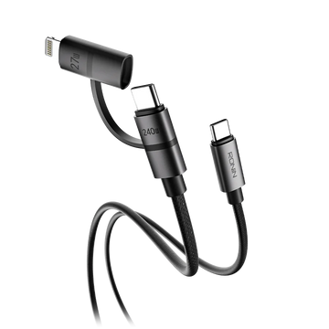 Ronin 2-in-1 Cable – 240W Type-C & 27W iPhone Fast Charging