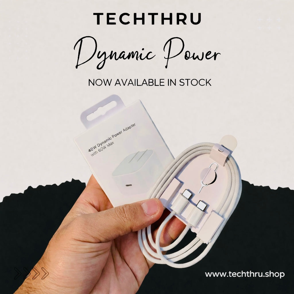 40W Dynamic Power Adapter with 60W Max With Free Data Cable