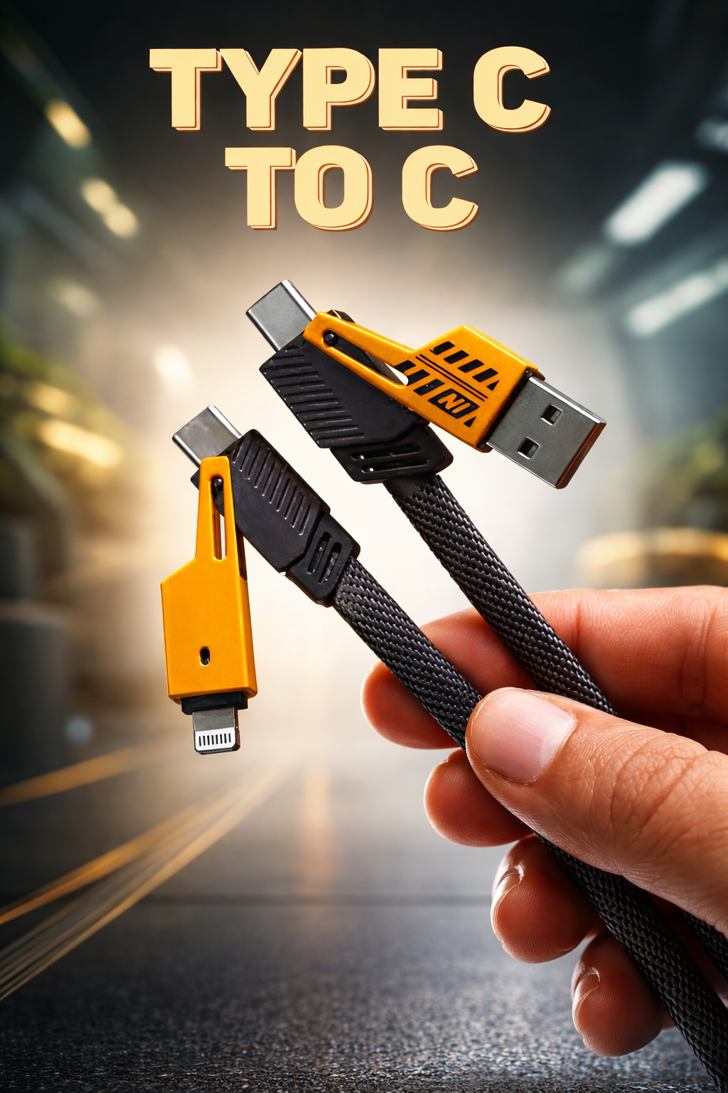 45W original fast charger adapter with 4-in-1 cable