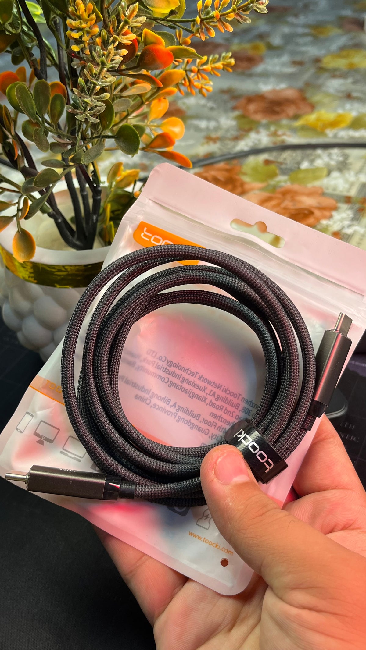 Toocki 240W Type-C to Type-C Fast Charging Cable – 2 Meter