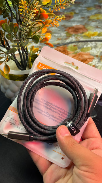 Toocki 240W Type-C to Type-C Fast Charging Cable – 2 Meter