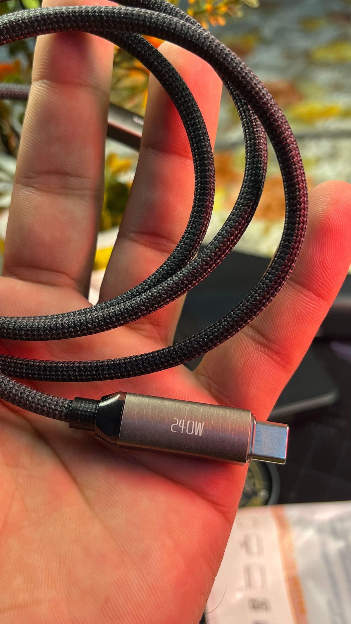 Toocki 240W Type-C to Type-C Fast Charging Cable – 1 Meter