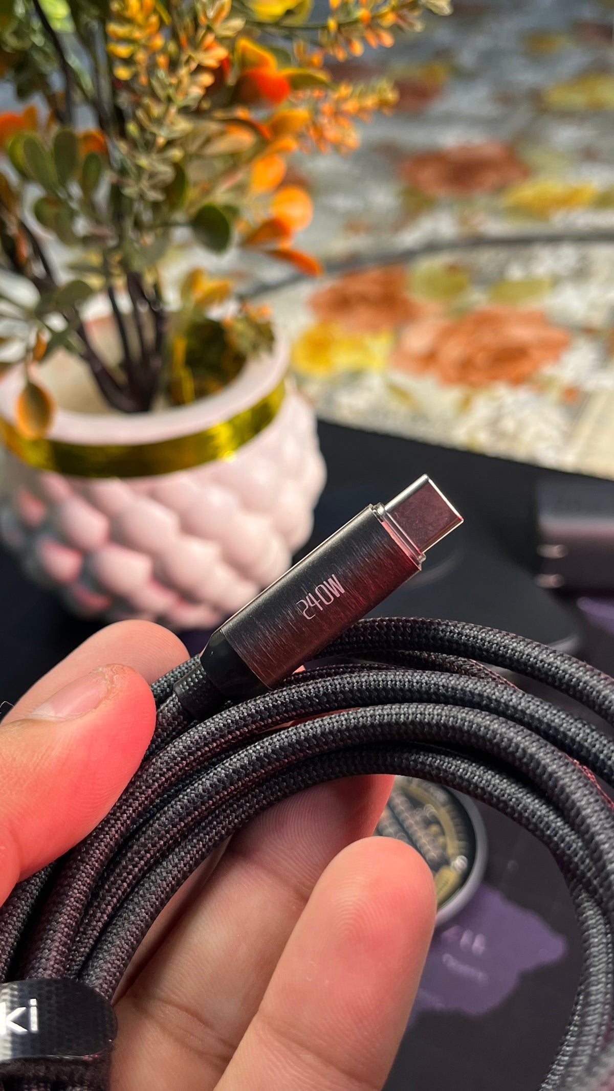 Toocki 240W Type-C to Type-C Fast Charging Cable – 2 Meter