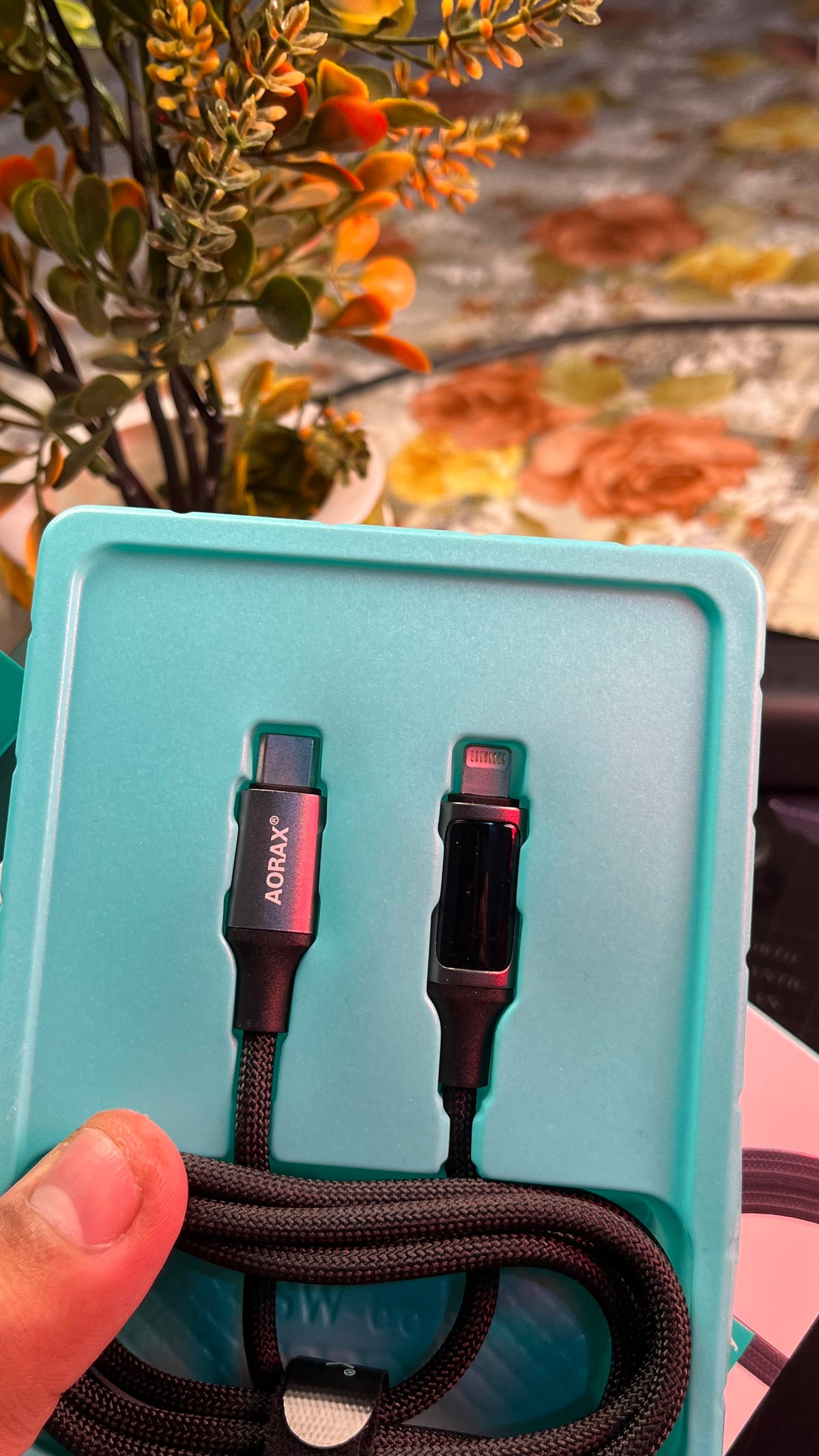 AORAX 27W Type-C to Lightning Fast Charging Cable – 1 Meter