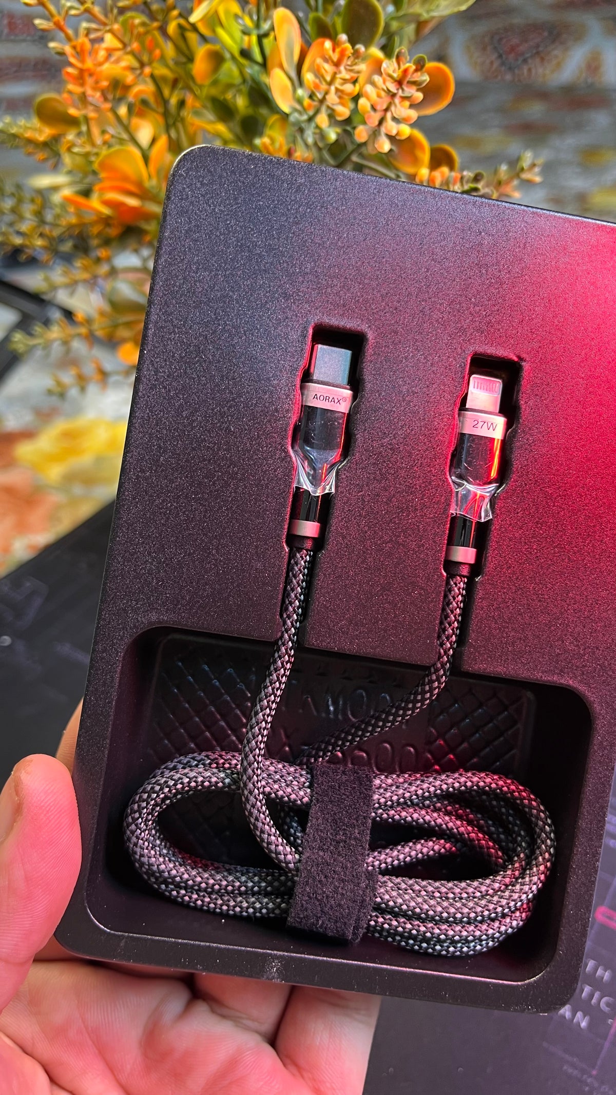 AORAX 27W Type-C to Lightning Fast Charging Data Cable – 1 Meter