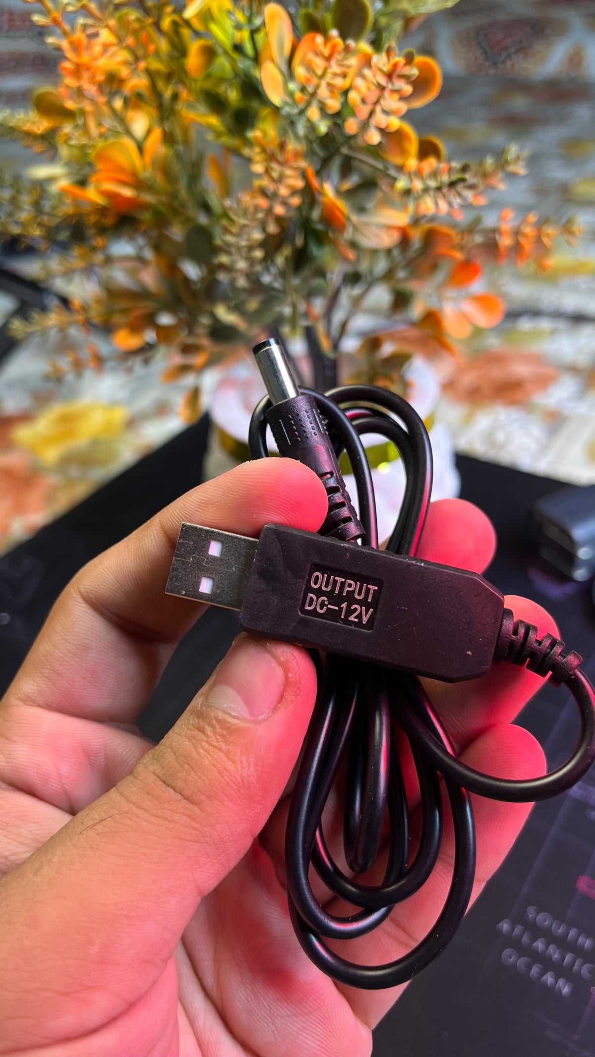 5V to 12V Power Boost Cable – Power Bank to WiFi Router Cable
