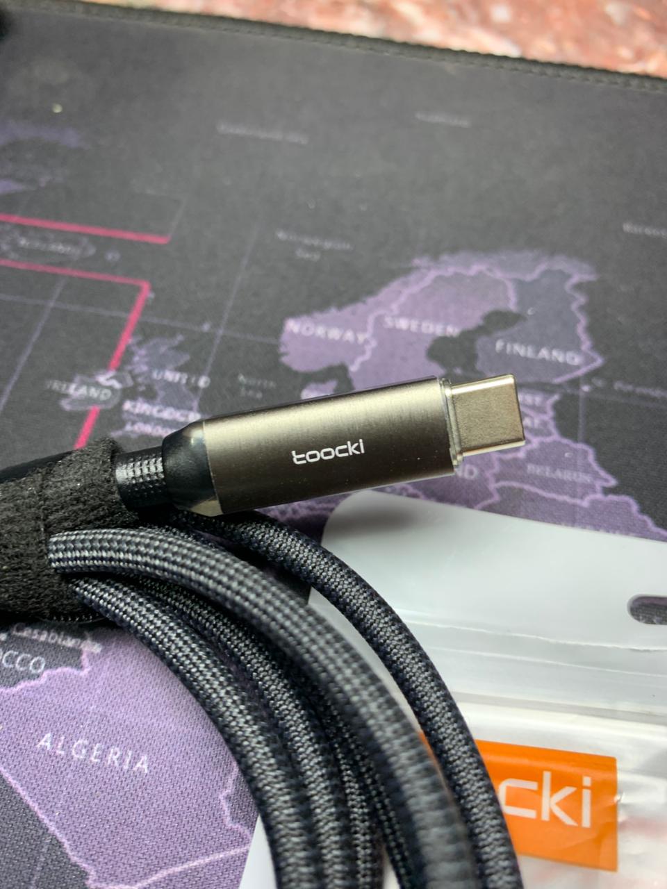 TOOCKI USB C Cable 2 Meter 240W Fast Charging Cable for iPhone, iPad, MacBook, Laptop, 4K Screen Monitoring & 480Mbps Data Transfer